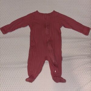 wonder nation Ribbed Footed One-Piece - Mauve Pink